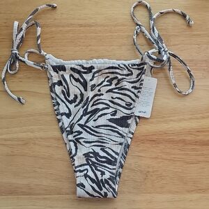 Aerie Zebra Print Bikini Bottom